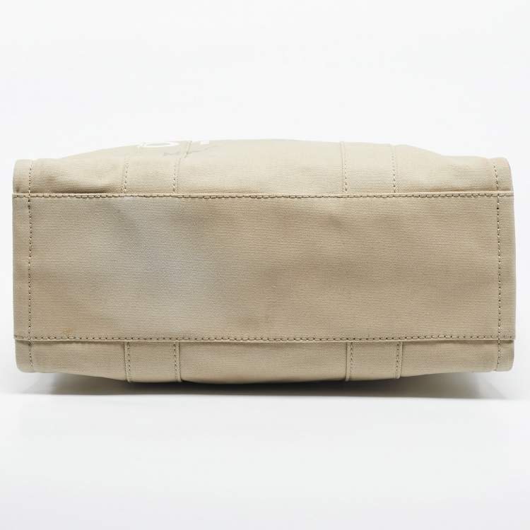 Pre Owned Marc Jacobs Beige Canvas Large The Tote Bag