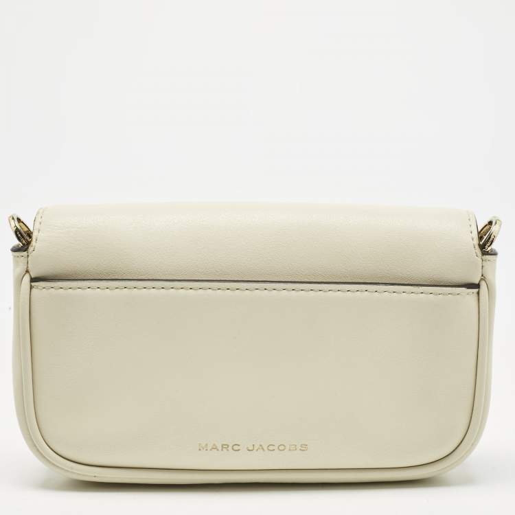 Pre Owned Marc Jacobs White Leather Mini The J Marc Shoulder Bag