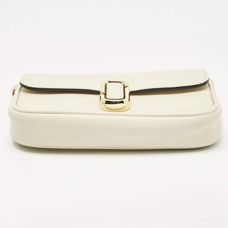 Pre Owned Marc Jacobs White Leather Mini The J Marc Shoulder Bag