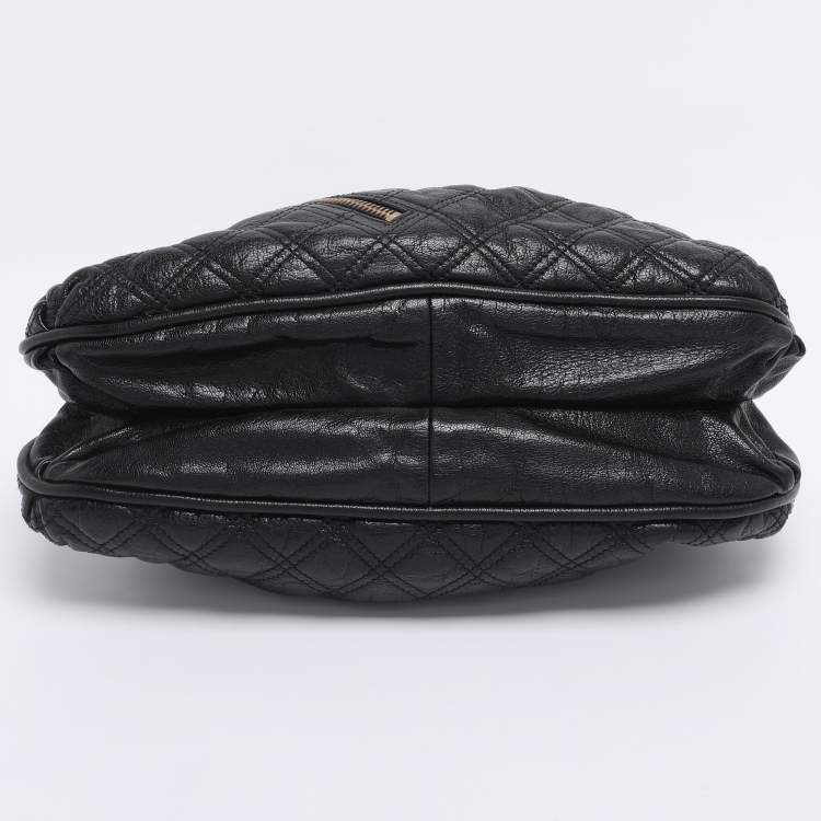 Pre Owned Marc Jacobs Black Quilted Leather Small Cecilia Satchel