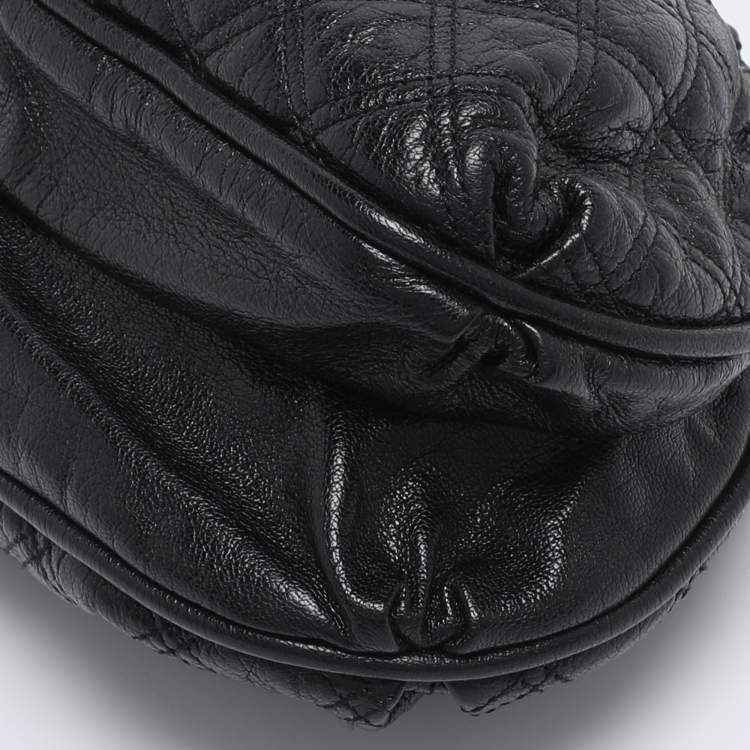 Pre Owned Marc Jacobs Black Quilted Leather Small Cecilia Satchel