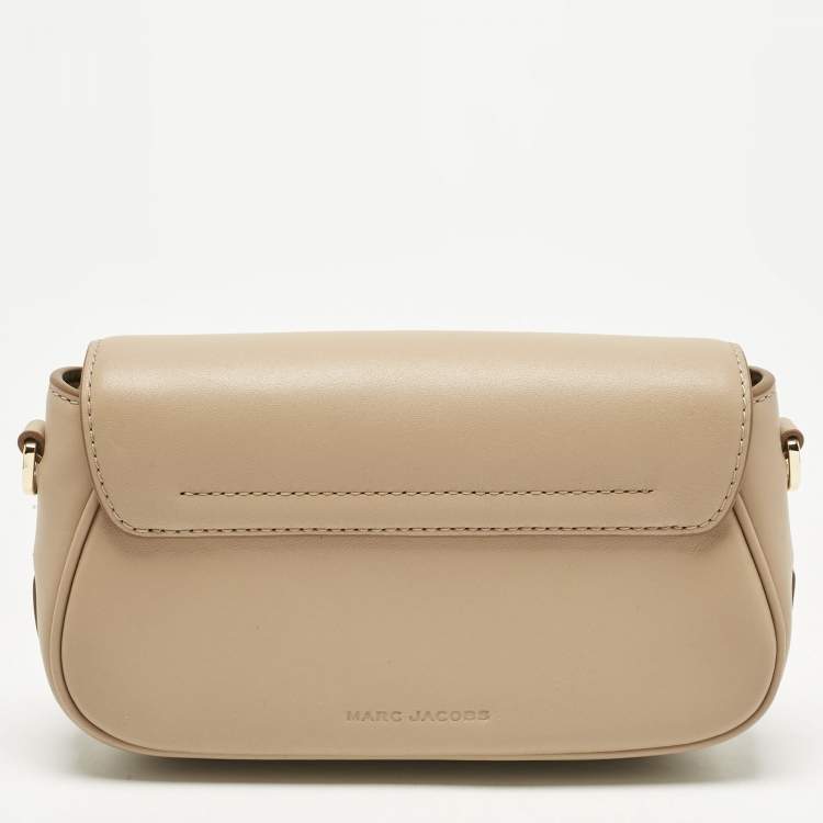 Pre Owned Marc Jacobs Beige Leather The Clover Shoulder Bag