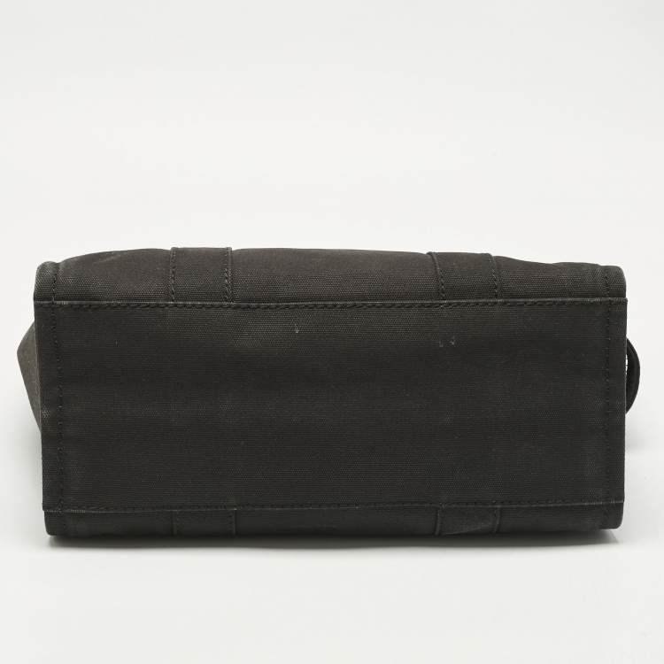 Pre Owned Marc Jacobs Black Canvas Medium The Tote Bag