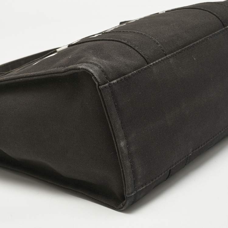 Pre Owned Marc Jacobs Black Canvas Medium The Tote Bag