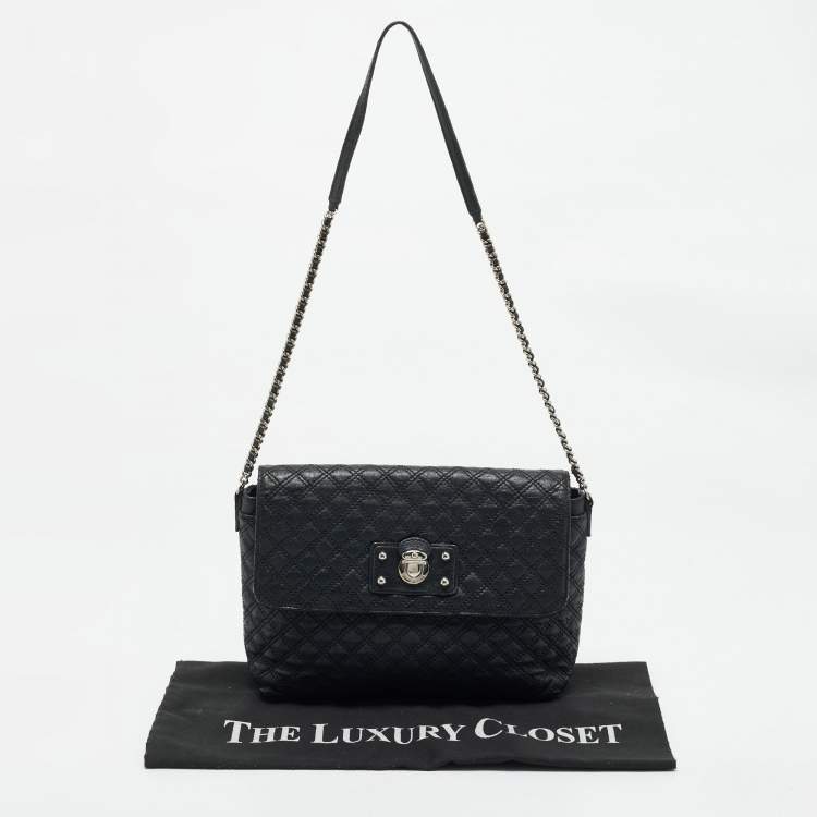 Pre Owned Marc Jacobs Black Quilted Leather The XL Shoulder Bag