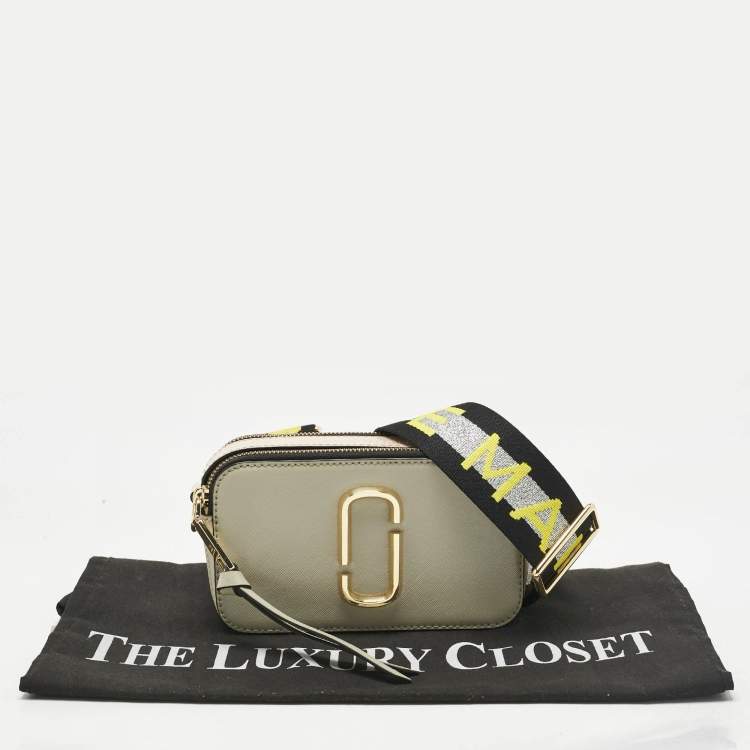 Pre Owned Marc Jacobs Tricolor Patent Leather Snapshot Camera Crossbody Bag