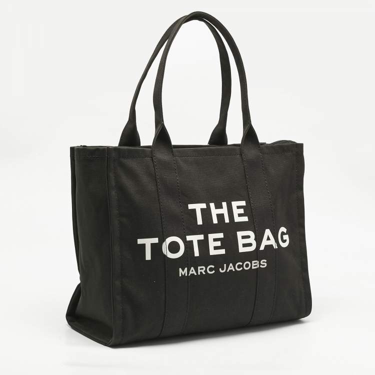 مملوكة مسبقًا Marc Jacobs Black Canvas Large The Tote Bag