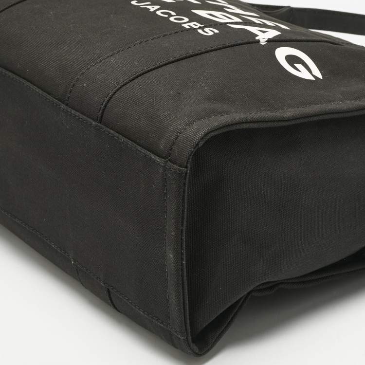 مملوكة مسبقًا Marc Jacobs Black Canvas Large The Tote Bag