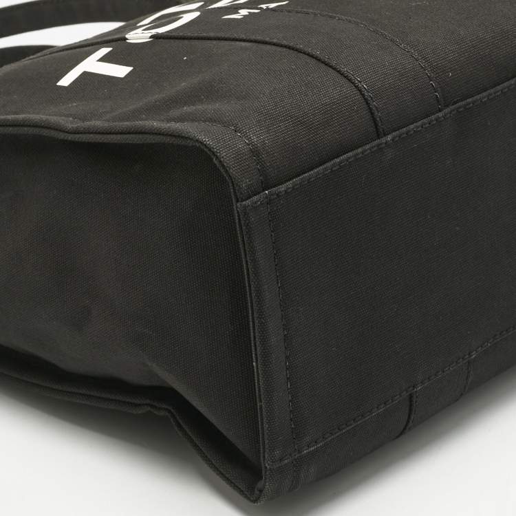 مملوكة مسبقًا Marc Jacobs Black Canvas Large The Tote Bag