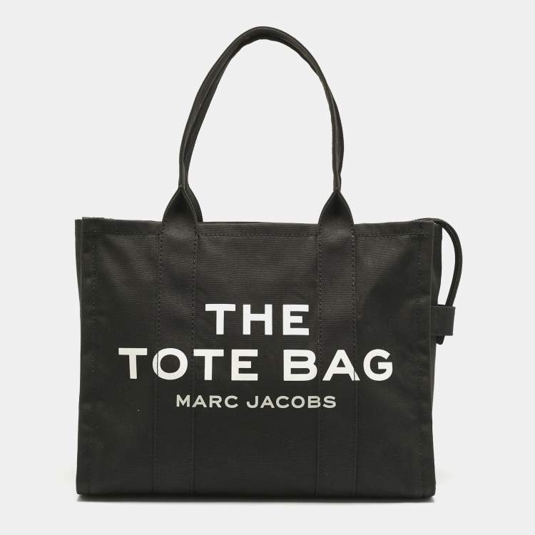 مملوكة مسبقًا Marc Jacobs Black Canvas Large The Tote Bag