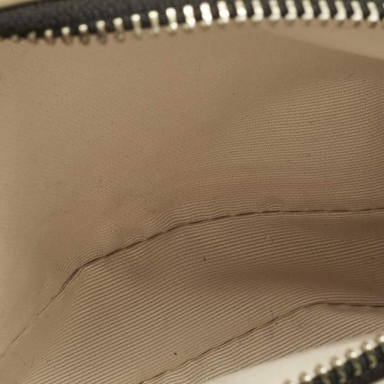 Pre Owned Marc Jacobs Beige Patent Leather Snapshot Camera Crossbody Bag
