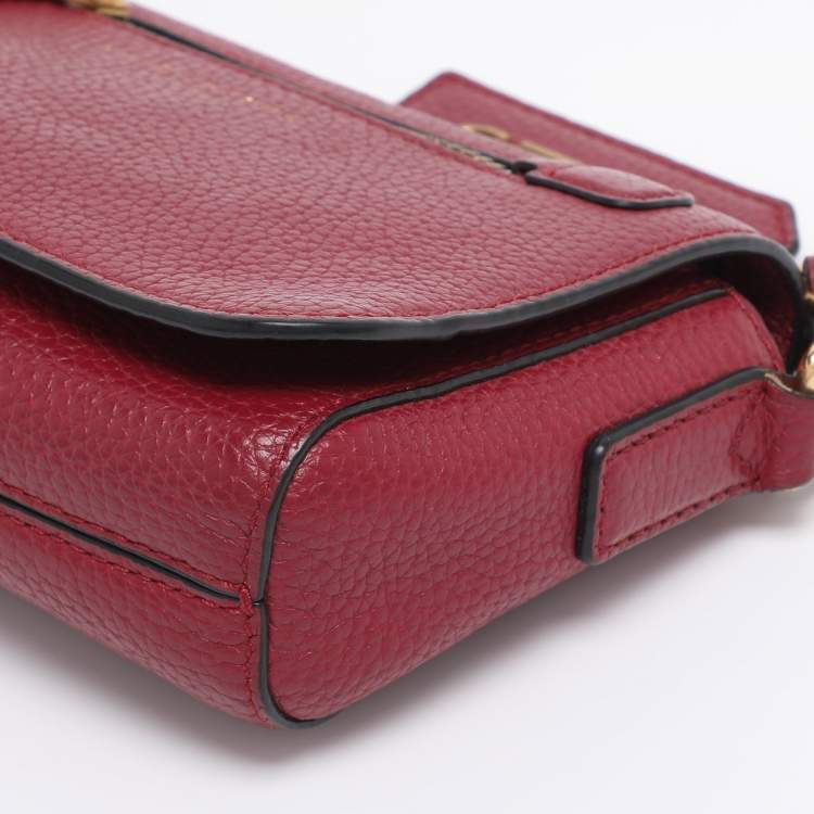 Pre Owned Marc Jacobs Magenta Leather Gotham Crossbody Bag