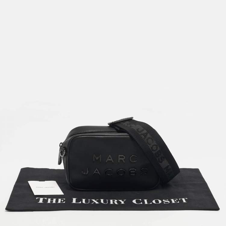 Pre Owned Marc Jacobs Black Leather Flash Crossbody Bag