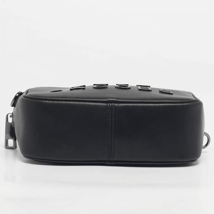Pre Owned Marc Jacobs Black Leather Flash Crossbody Bag
