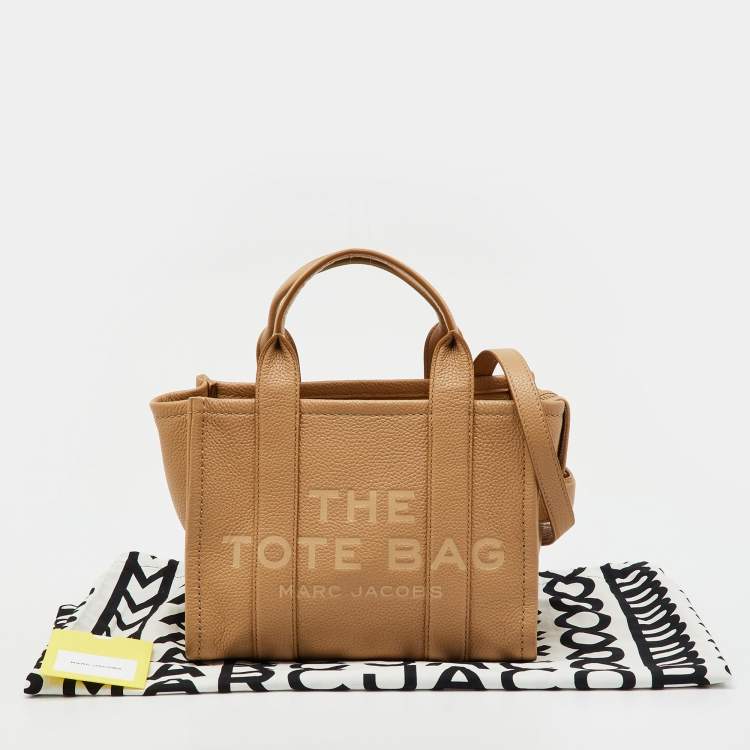 Pre Owned Marc Jacobs Beige Leather Small The Tote