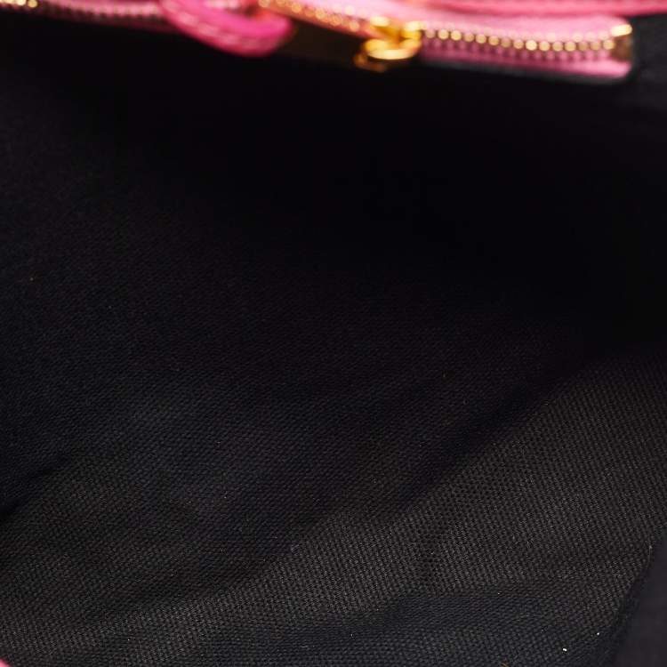 Pre Owned Marc Jacobs Pink Quilted Leather Baroque Flap Shoulder Bag