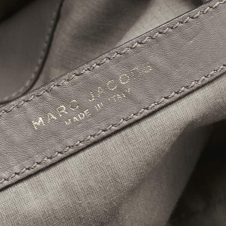 Pre Owned Marc Jacobs Grey Leather Mercer Parker Satchel