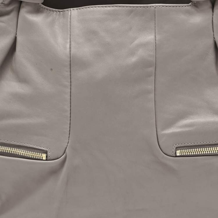 Pre Owned Marc Jacobs Grey Leather Mercer Parker Satchel