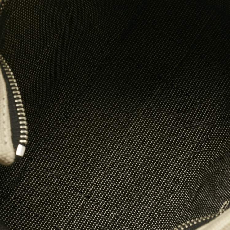 Pre Owned Marc Jacobs Light Beige/Black Canvas Small The Tote