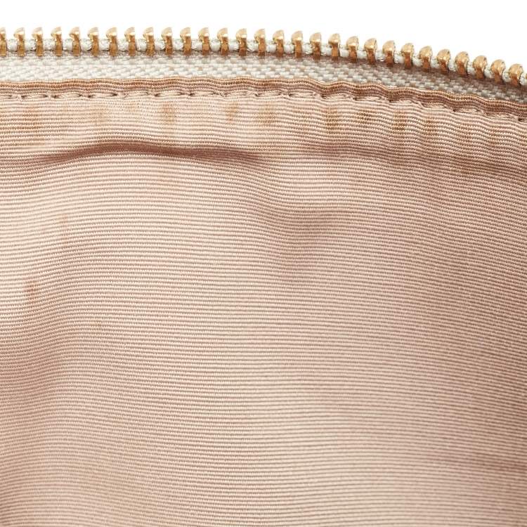 Pre Owned Marc Jacobs Off White Leather Gotham North South Tote