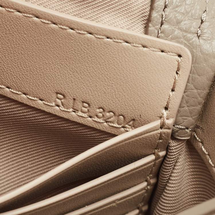 Pre Owned Marc Jacobs Beige Leather The Mini Bag Crossbody Bag