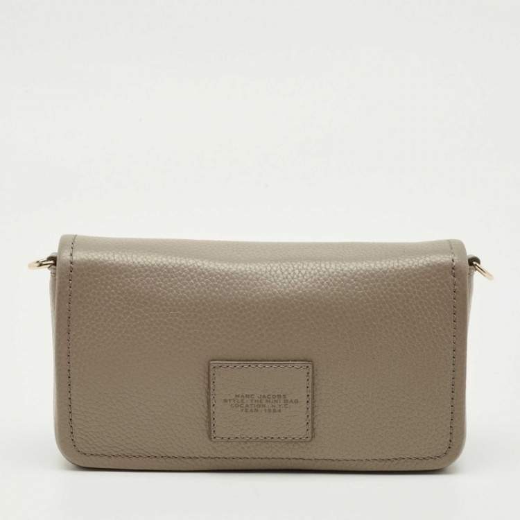Pre Owned Marc Jacobs Beige Leather The Mini Bag Crossbody Bag