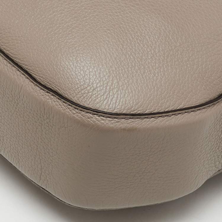 Pre Owned Marc Jacobs Grey Leather Recruit Hobo