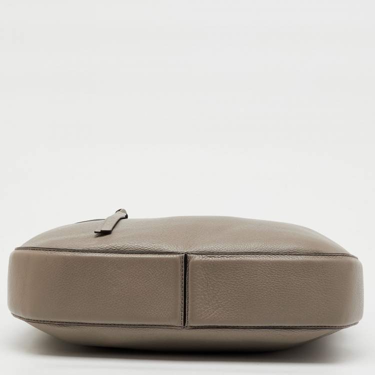 Pre Owned Marc Jacobs Grey Leather Recruit Hobo