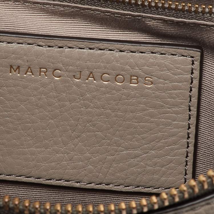 Pre Owned Marc Jacobs Grey Leather Recruit Hobo