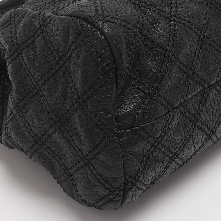 Pre Owned Marc Jacobs Black Quilted Leather Baroque Single Shoulder Bag