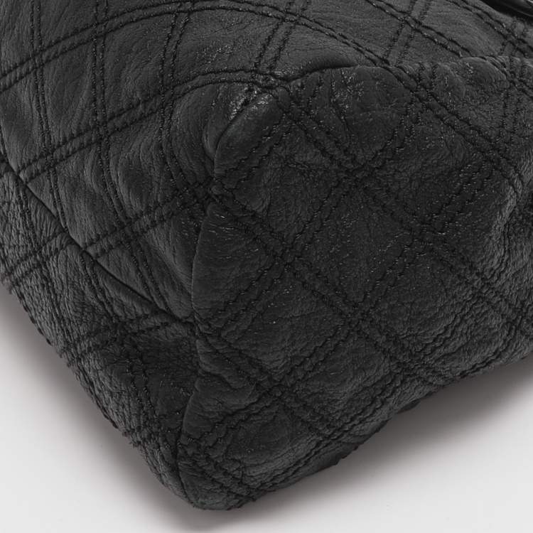 Pre Owned Marc Jacobs Black Quilted Leather Baroque Single Shoulder Bag