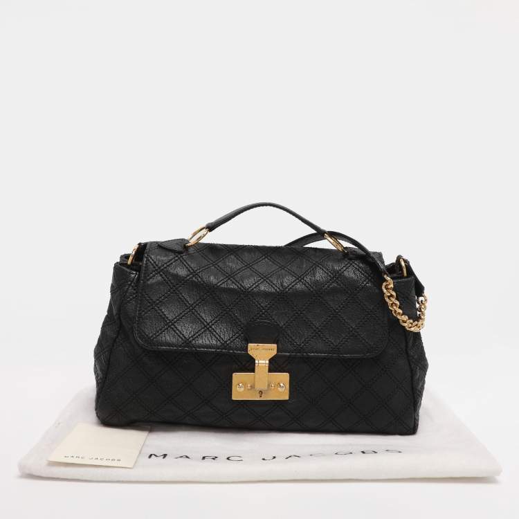 Pre Owned Marc Jacobs Black Quilted Leather Baroque Single Shoulder Bag