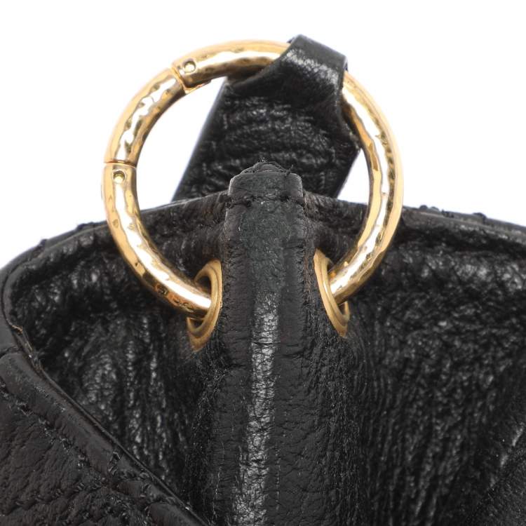 Pre Owned Marc Jacobs Black Quilted Leather Baroque Single Shoulder Bag