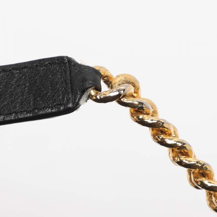 Pre Owned Marc Jacobs Black Quilted Leather Baroque Single Shoulder Bag