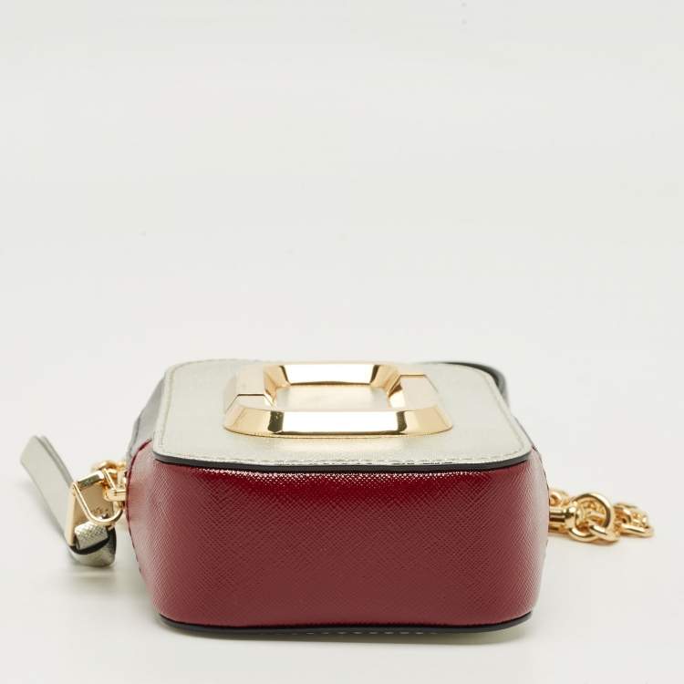 Pre Owned Marc Jacobs Tricolor Leather The Hot Shot Crossbody Bag