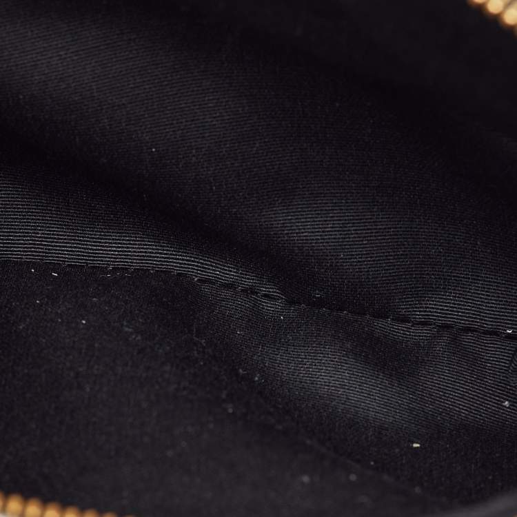 Pre Owned Marc Jacobs Metallic Light Gold Leather Beads and Pom Pom Little Big Shot Bag