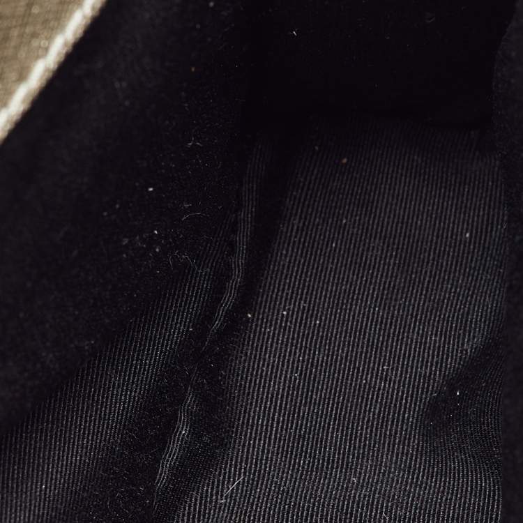 Pre Owned Marc Jacobs Metallic Light Gold Leather Beads and Pom Pom Little Big Shot Bag