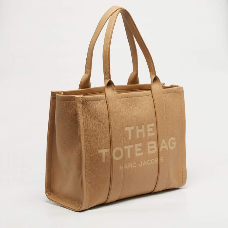 Pre Owned Marc Jacobs Camel Leather Large The Tote Bag