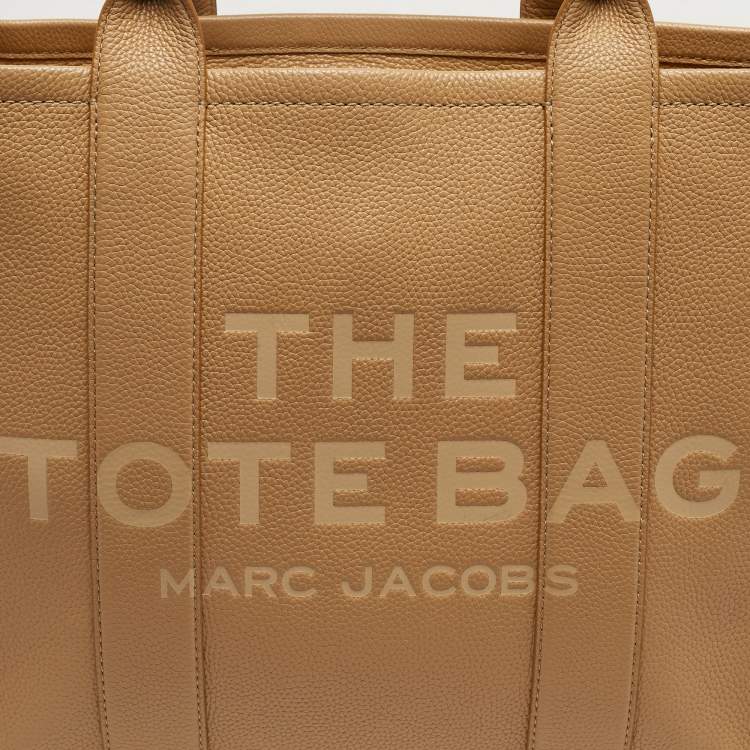 Pre Owned Marc Jacobs Camel Leather Large The Tote Bag
