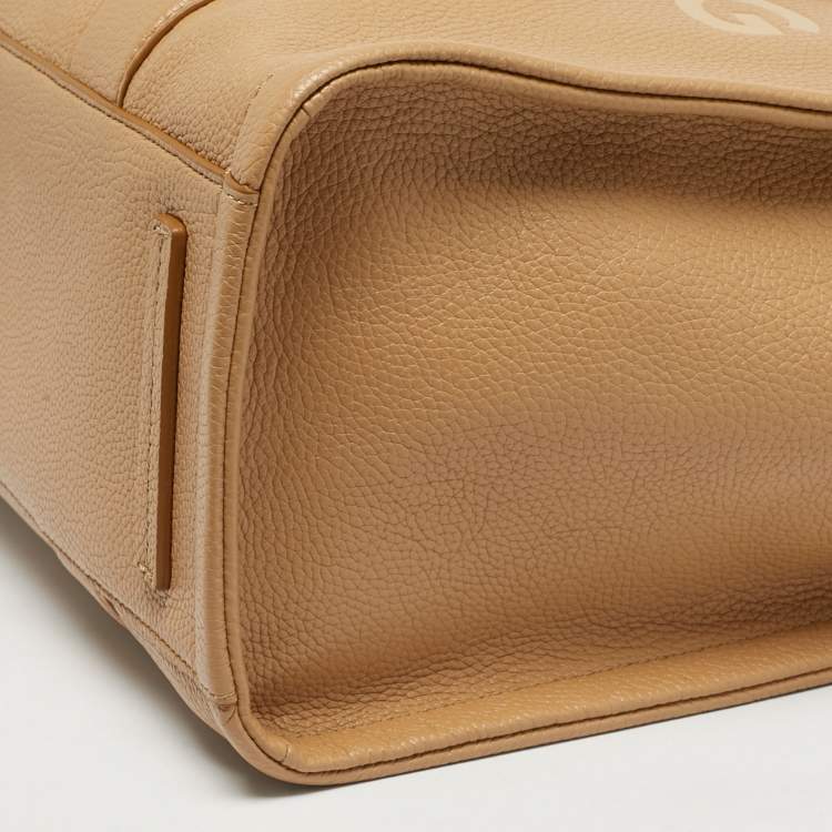 Pre Owned Marc Jacobs Camel Leather Large The Tote Bag