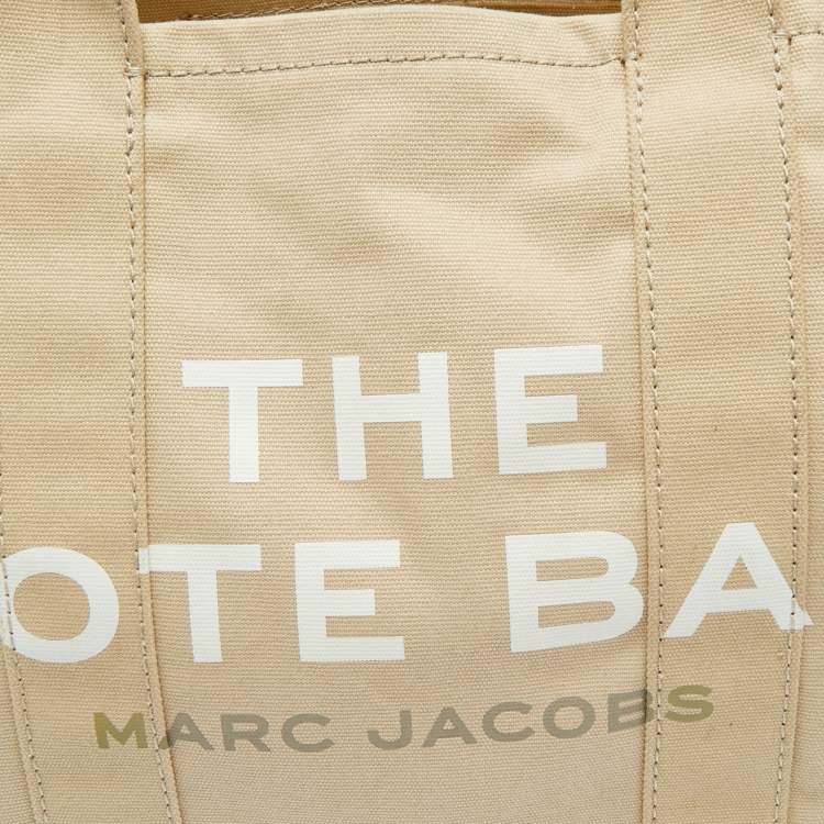 Pre Owned Marc Jacobs Beige Canvas Large The Tote Bag