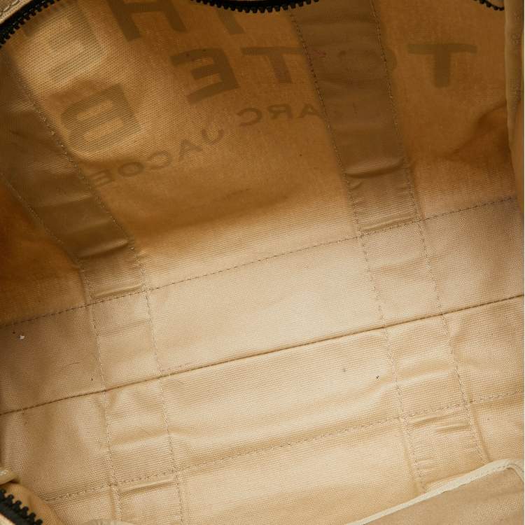 Pre Owned Marc Jacobs Beige Canvas Large The Tote Bag