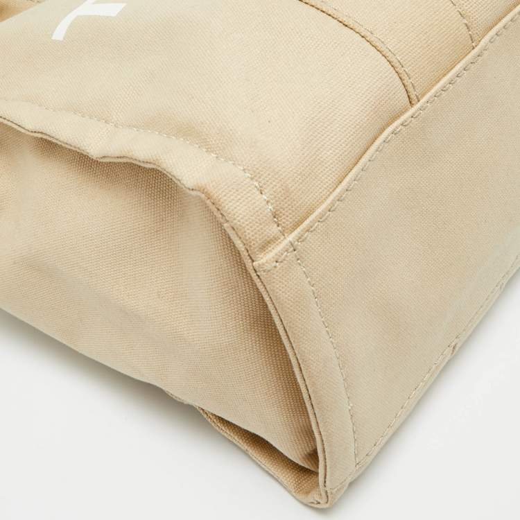 Pre Owned Marc Jacobs Beige Canvas Large The Tote Bag