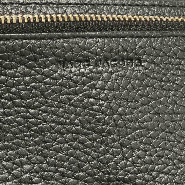 Pre Owned Marc Jacobs Black Leather Flap Crossbody Bag