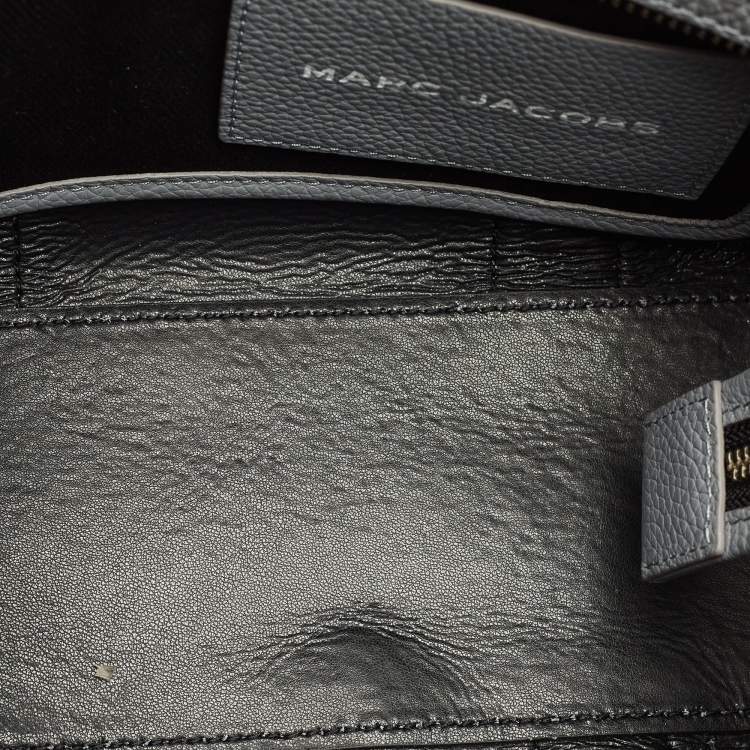 Pre Owned Marc Jacobs The Tote Small Grey Leather Bag