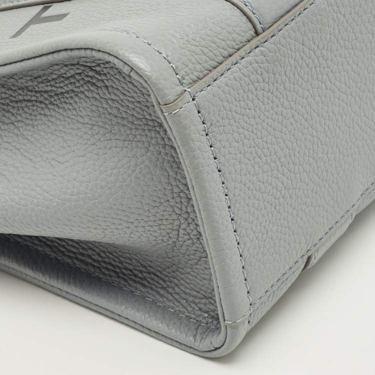 Pre Owned Marc Jacobs The Tote Small Grey Leather Bag