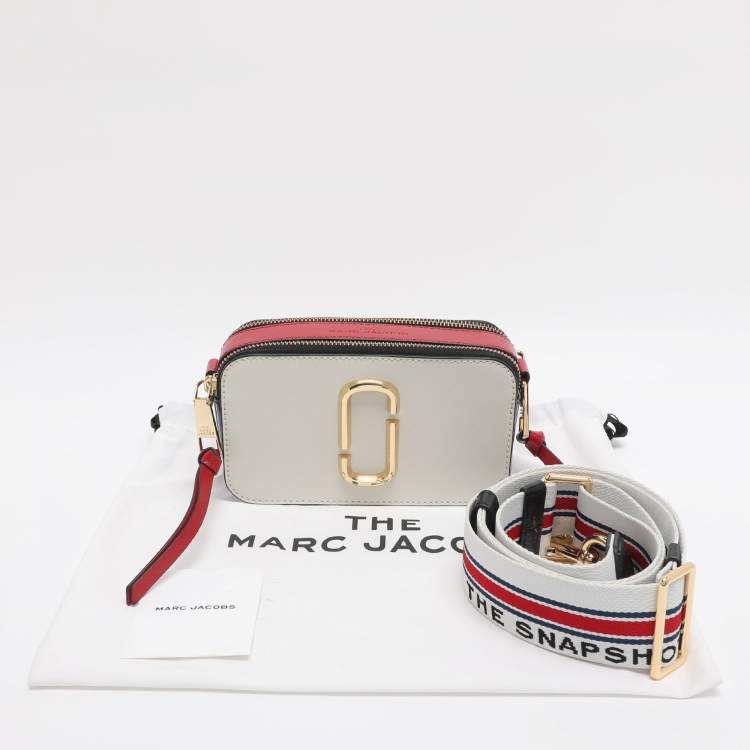 Pre Owned Marc Jacobs Snapshot Camera Tricolor Leather Crossbody Bag