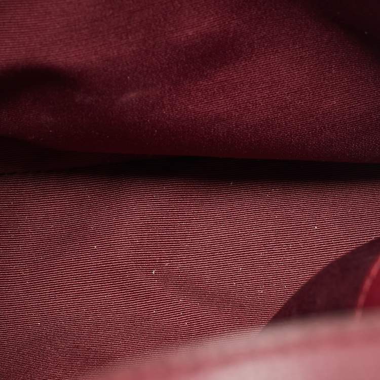 Pre Owned Marc Jacobs Little Big Shot Burgundy Leather Satchel