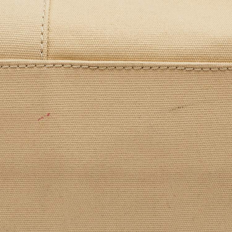 Pre Owned Marc Jacobs The Tote Bag Large Beige Canvas Shopper Tote
