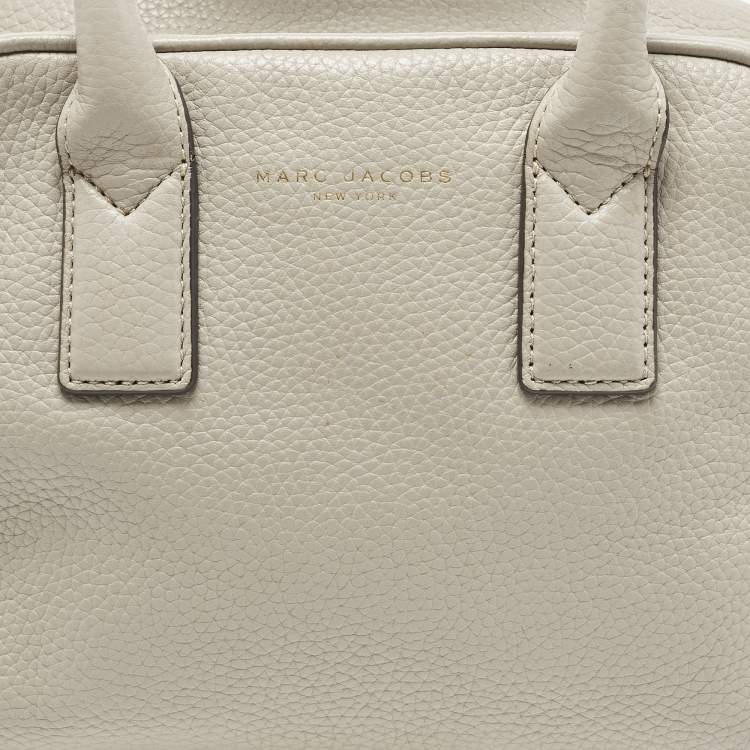 Pre Owned Marc Jacobs Gotham Light Beige Leather Bauletto Bag
